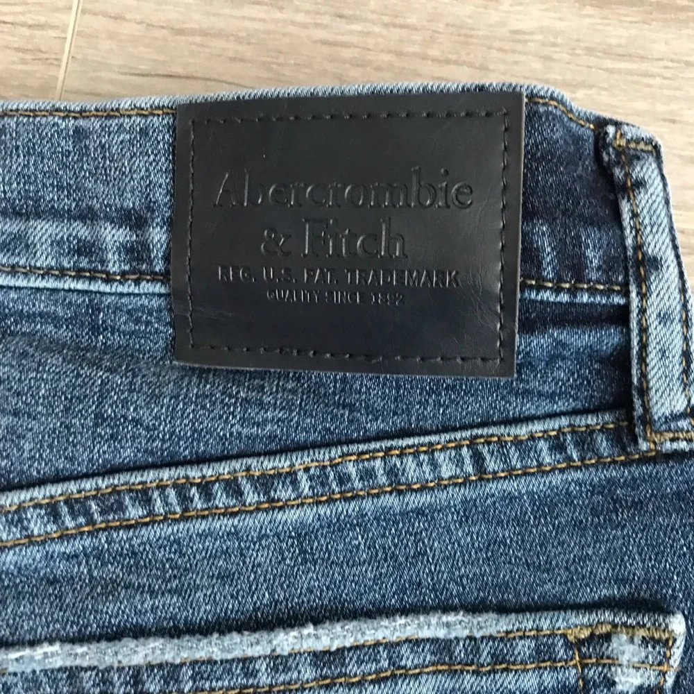 ABERCROMBIE Stretch Mens Distressed Jeans Short | 34